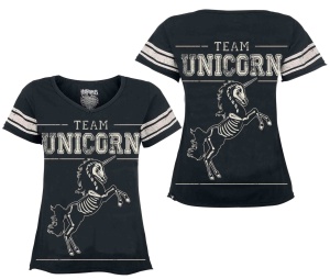 Damen T-Shirt Team Unicorn Heartless