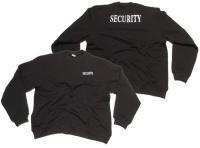 Security Sweatshirt vor und hinten bedruckt
