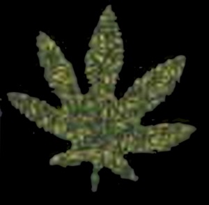 Aufnäher Cannabisblatt