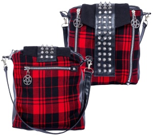 punkige Handtasche Tartan