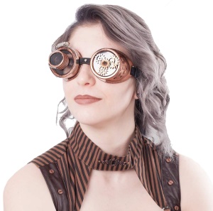 Steampunk Brille Zahnrädern