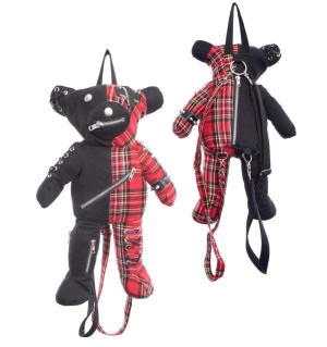 Evil Bear Rucksack tartan