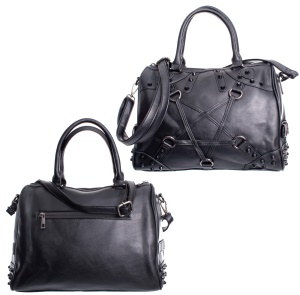 Handtasche Pentagramm schwarz