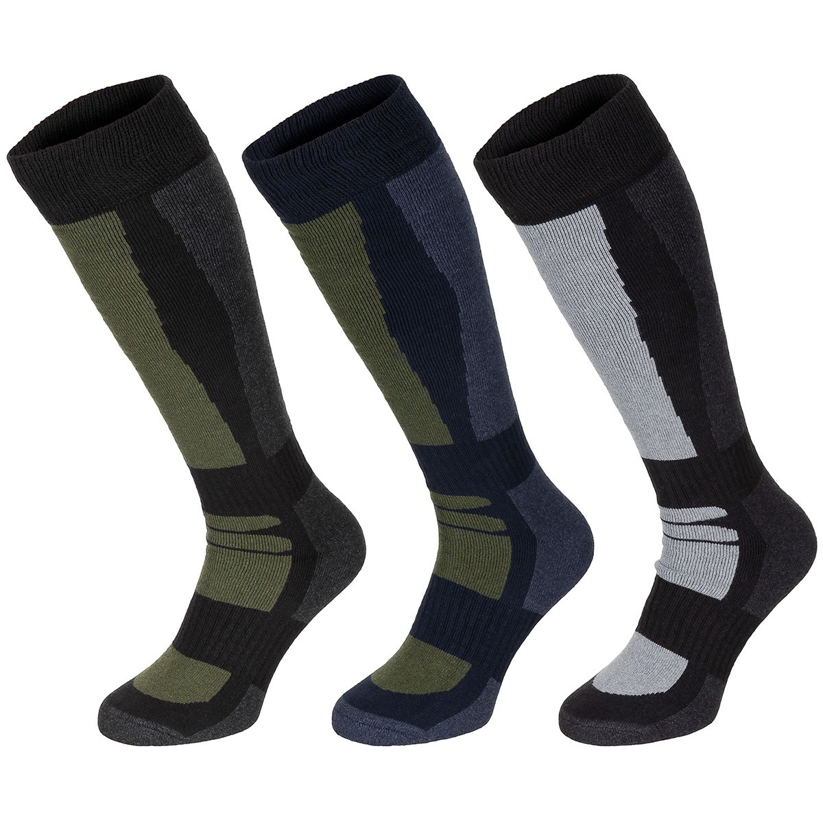 Wintersocken Esercito lang gestreift 3er Pack