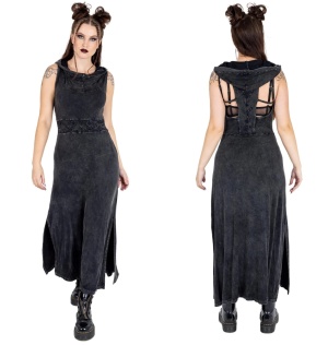 Batik Dress mit Kapuze