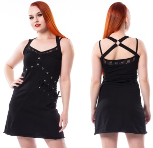 Amanda Dress Poizen Industries Top Minikleid im Gothicstil