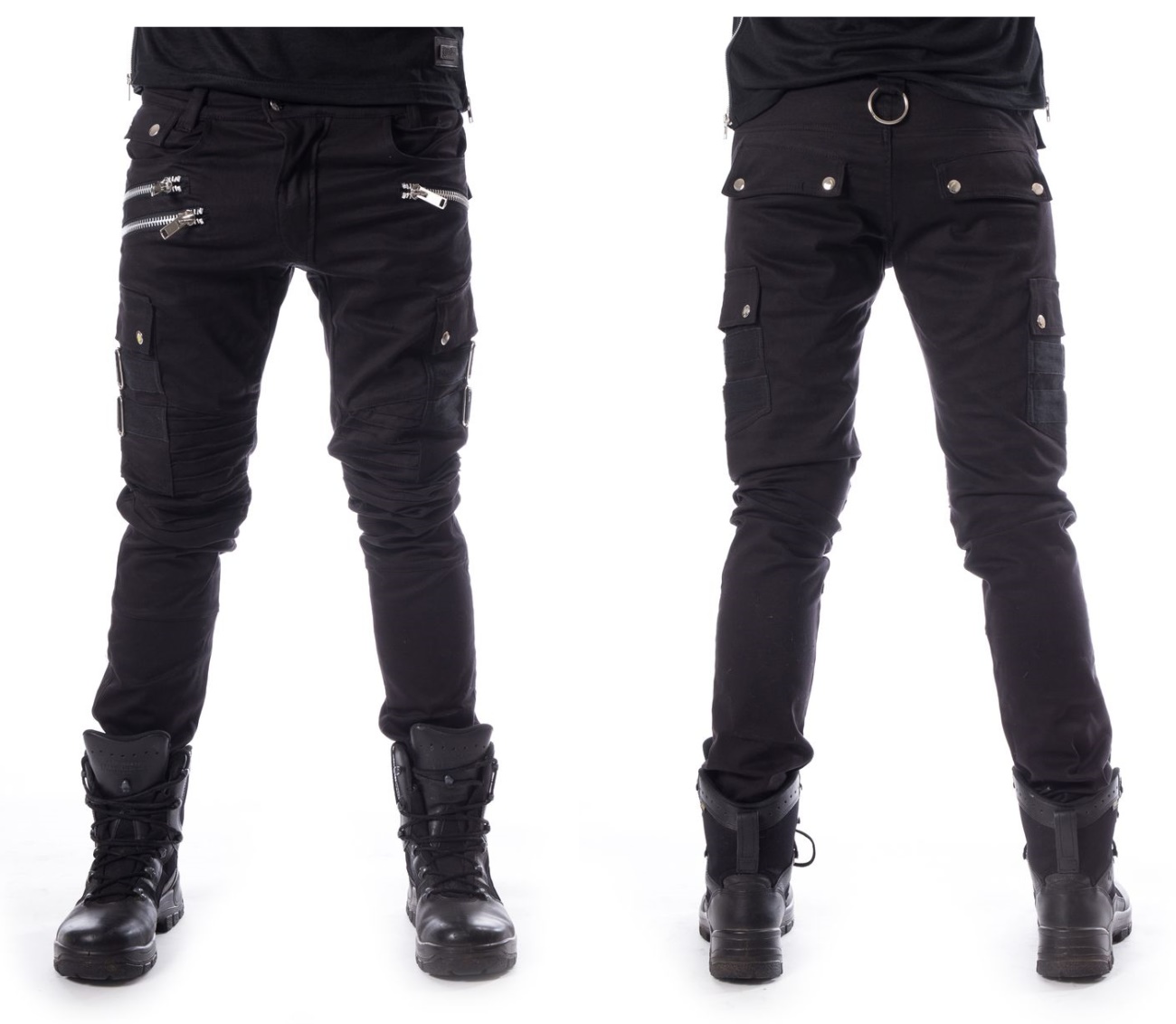 Herren Gothic Cargojeans Anders Pant Chemical Black