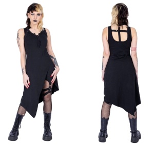 Gothic Kleid mit Beinholster