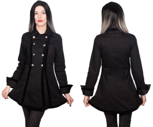 Pirate Jacket Uniformjacke Damen Black Pistol