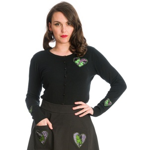 Cardigan Strickjacke Retro Banned