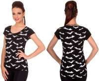 Girlshirt Fledermaus Druck Banned