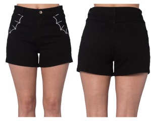 Damen Sixties Short Spinnenetz Banned