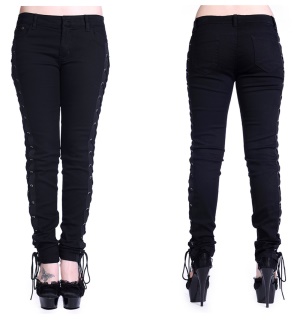 Skinnyjeans mit Schnürung Banned
