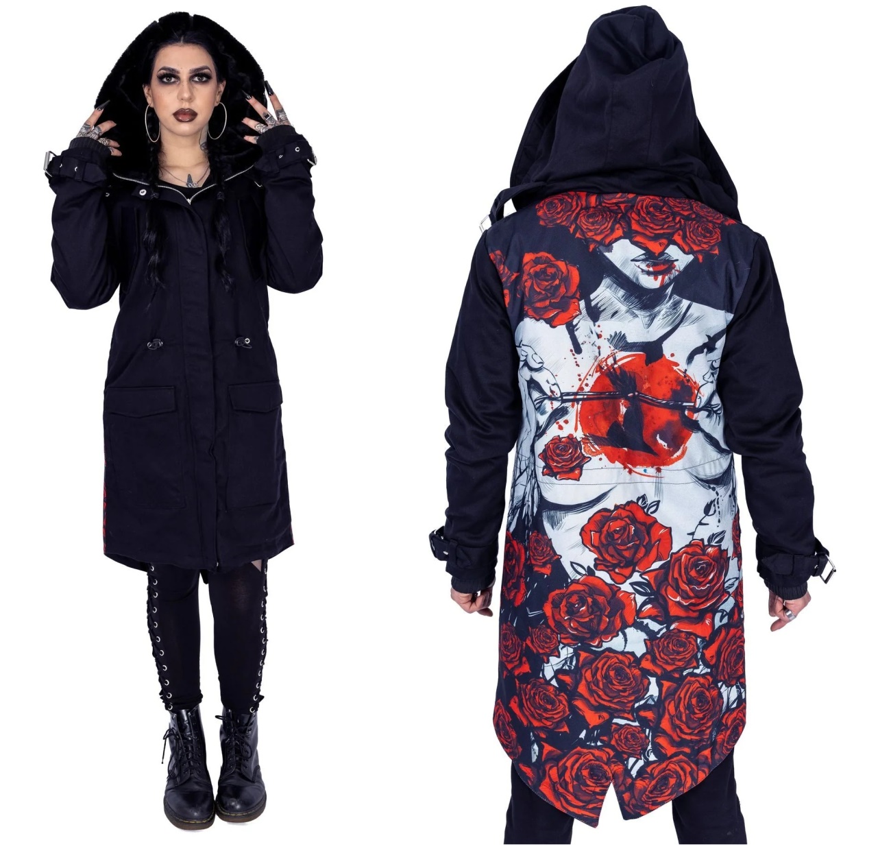 Blood Rose Parka Damen