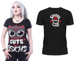 Damen T-Shirt Cute but Psycho Cupcake Cult