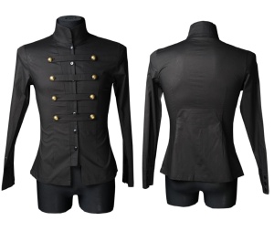 Männerhemd langarm Militärhemd Dracula Clothing