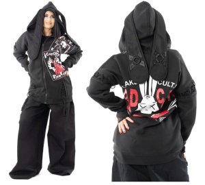Comic Hoodie überlange Ohren