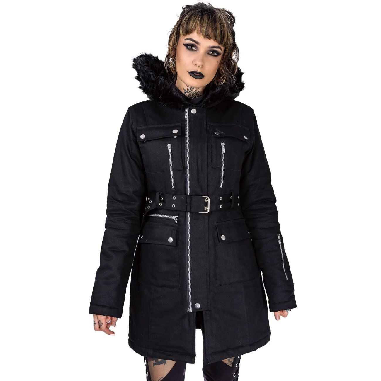 Gothic Parka Damen Vixxsin