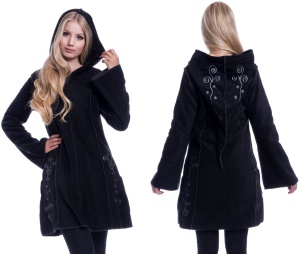 Embroidered Fleece Hood Fleecjacke mit Stickerei