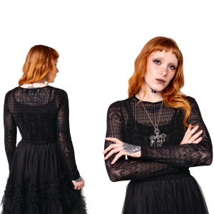 Mea Culpa Top Netzshirt