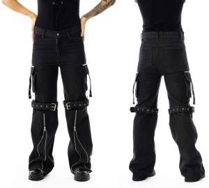 Jeans mit Schnallen 