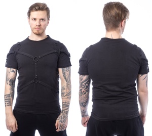 T-Shirt im Gothicstil Kye Top Poizen Industries