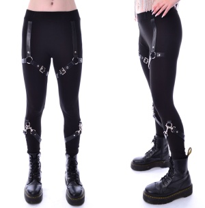 Leggings Kylin Lederschnallen Heartless