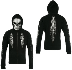 Herren Kapuzenjacke Skellett Full Zip Hoodie Jawbreaker