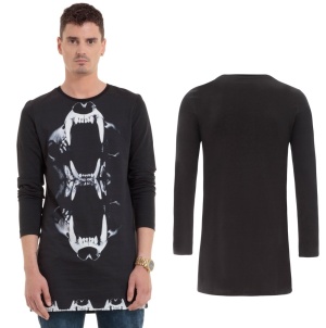 Longshirt Tiger Skull Jawbreaker