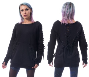 Last Vast Top Heartless Oversize Sweat mit Schnürung bis Plussize