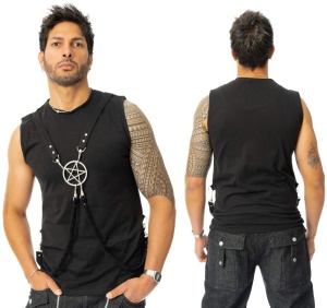 Ärmelloses T-Shirt Pentagramm