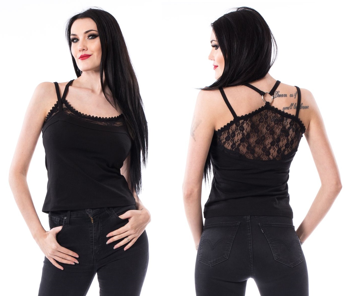 Llona Top Heartless Gothic Spitzen Top 