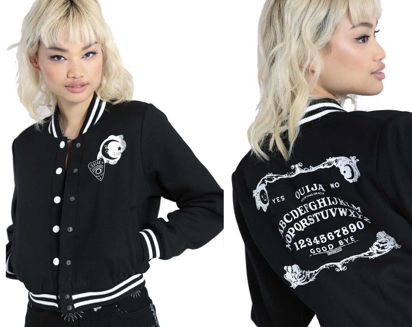 Girl Baseballjacke Ouija Hellbunny