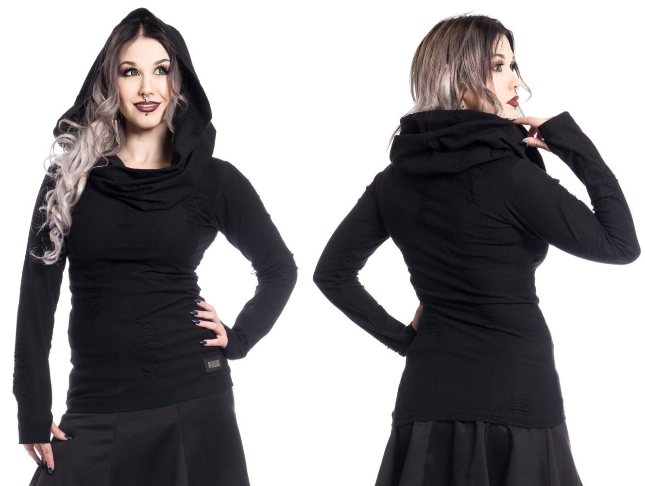 Shirt Purity Pullover mit Schalkragen Vixxsin