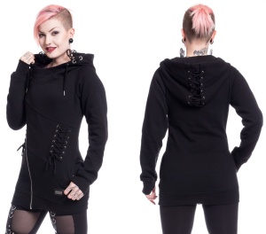 React Hood Vixxsin Sweatjacke im Gothicstil