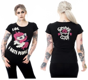 T-Shirt Unicorn hate People Cupcake Cult