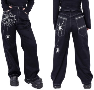 Baggy Pant mit Spinnenmotiv Heartless