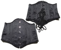 Korsett/Taillengürtel Satin green Burleska