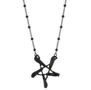 Halskette Pentagramm aus Hexenbesen