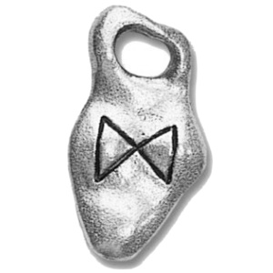 Anhänger Rune/Runenkette Daeg Rune Charms