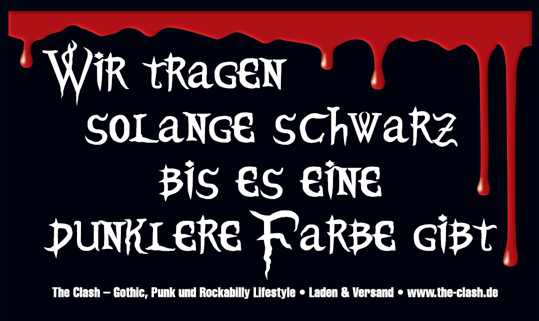 Aufkleber Wir tragen solange schwarz bis es eine dunklere Farbe gibt - gratis