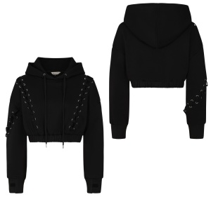 Hoodie mit Schnürungen
