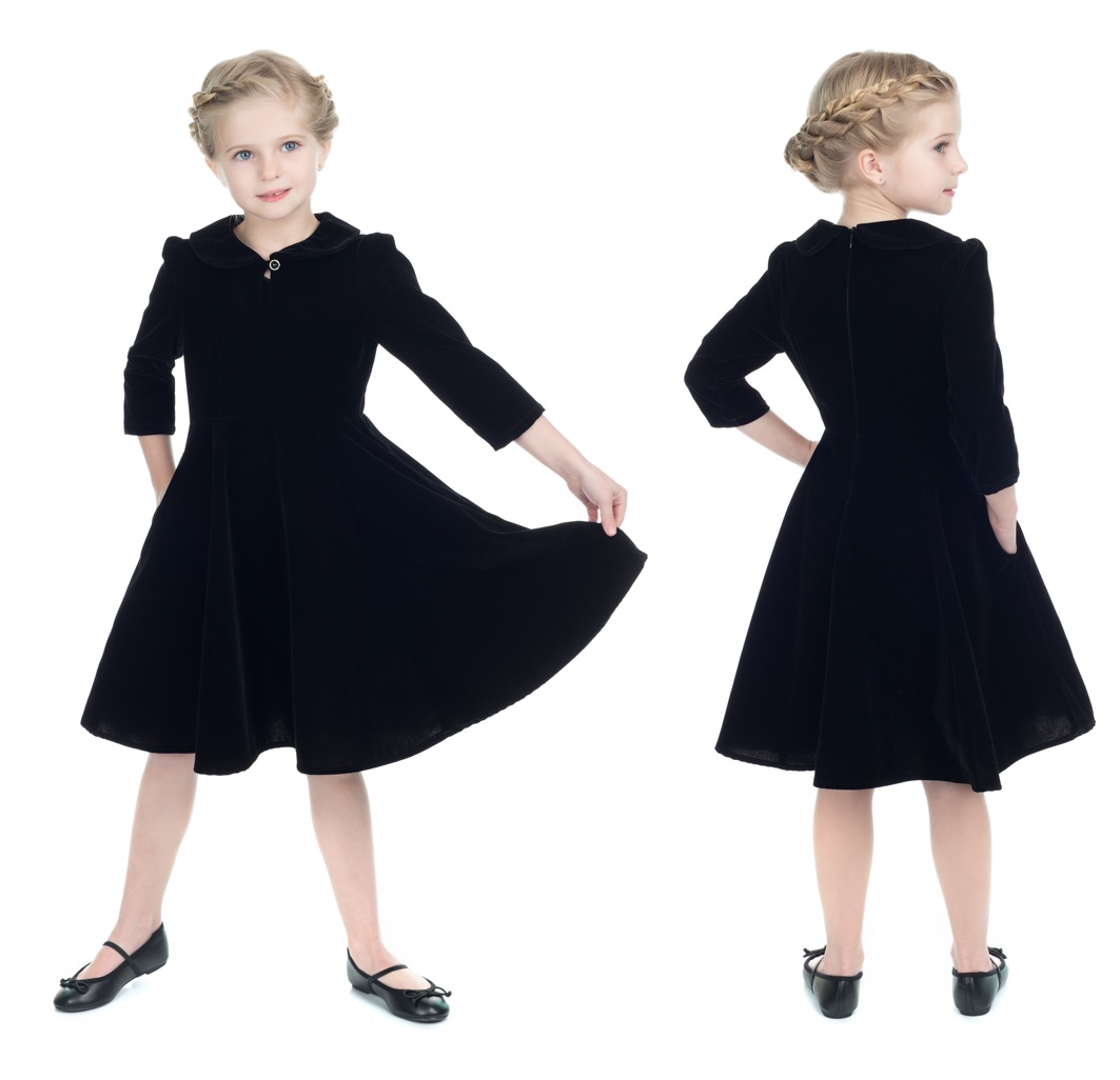 Samtkleid Swingkleid Kinder H&R London