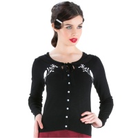 Cardigan Bird Strickjacke im Rockabilly Stil Plussize 
