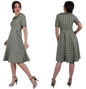 Swing Dress Tartan Voodoo Vixen