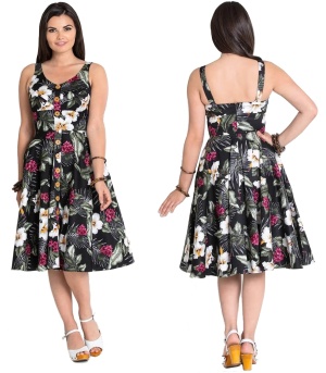 Tahiti Dress Swingkleid im 50iger Jahre Stil Hell Bunny