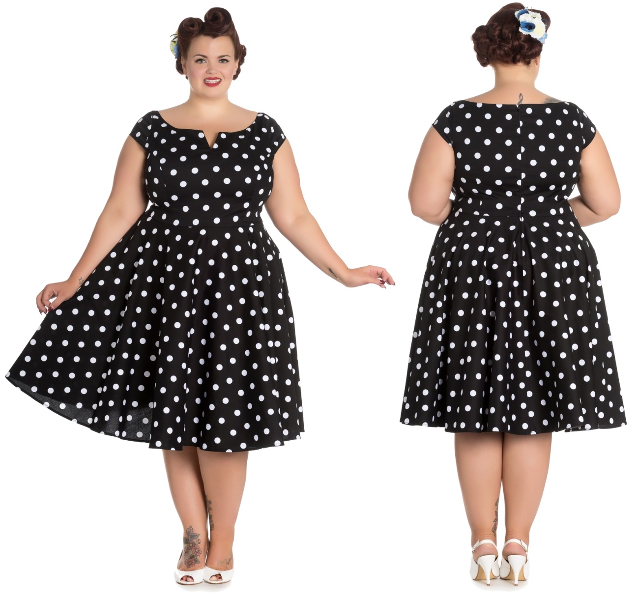 Nicky Dress Rockn Roll Kleid Rockabilly Kleid Hellbunny Plus ...