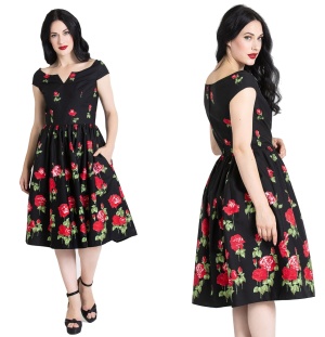 Marlena Dress Rockn Roll Kleid Rockabilly Kleid Hellbunny Plussize