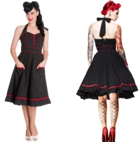 Petticoatkleid/Rock n Roll Kleid Vanity Hellbunny