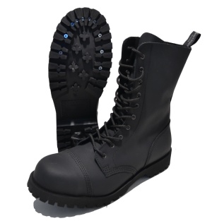 Boots & Braces Basic Stiefel 10-Loch Stahlkappe